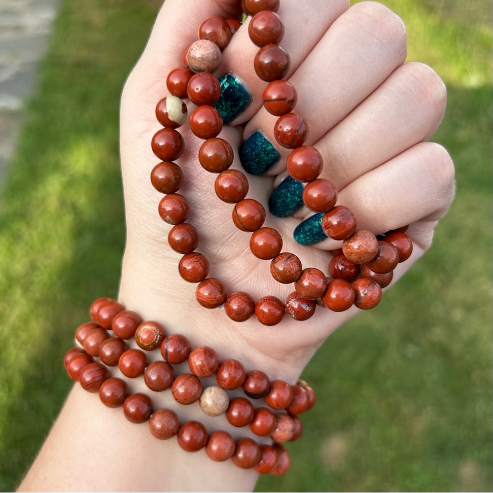 Red Jasper 8mm bracelet - listing price is PER bracelet